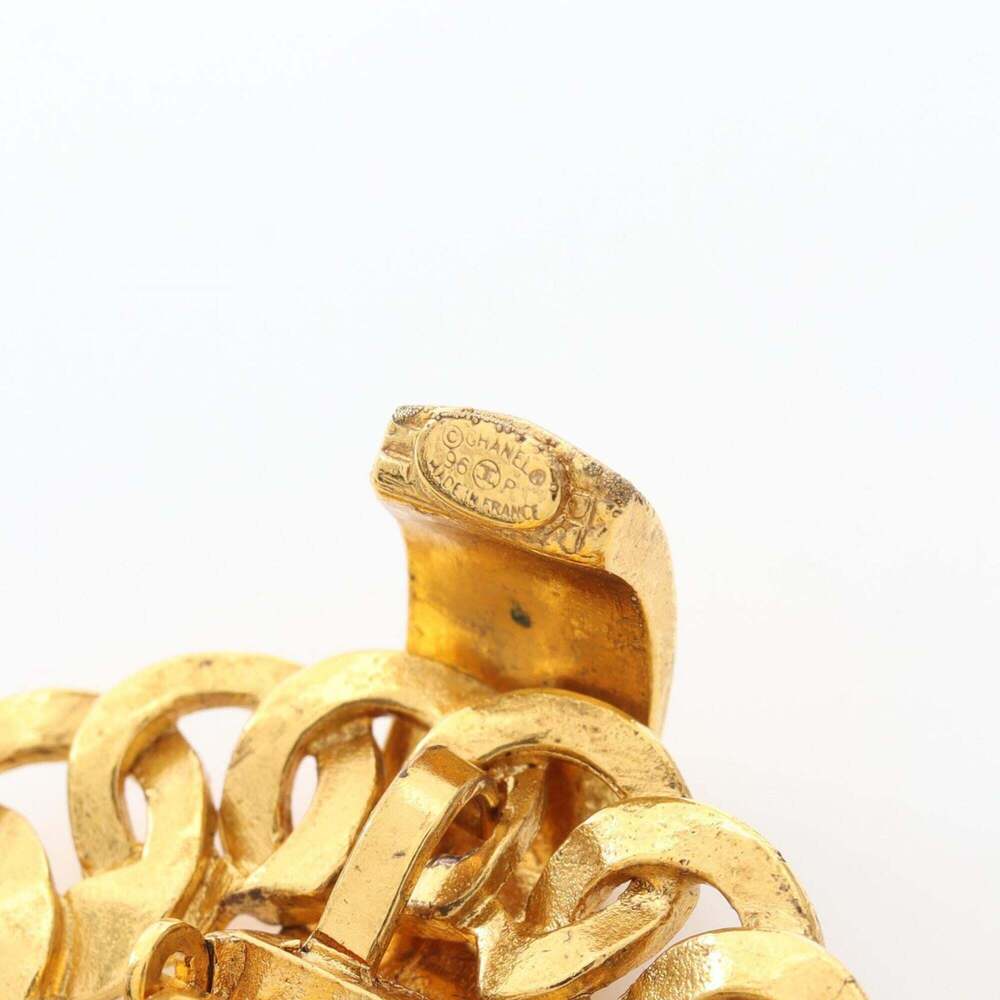 CHANEL Gold Logo Earrings - Picture 3 of 5